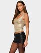 EDIKTED Laidie Metallic Tank Top image number 2