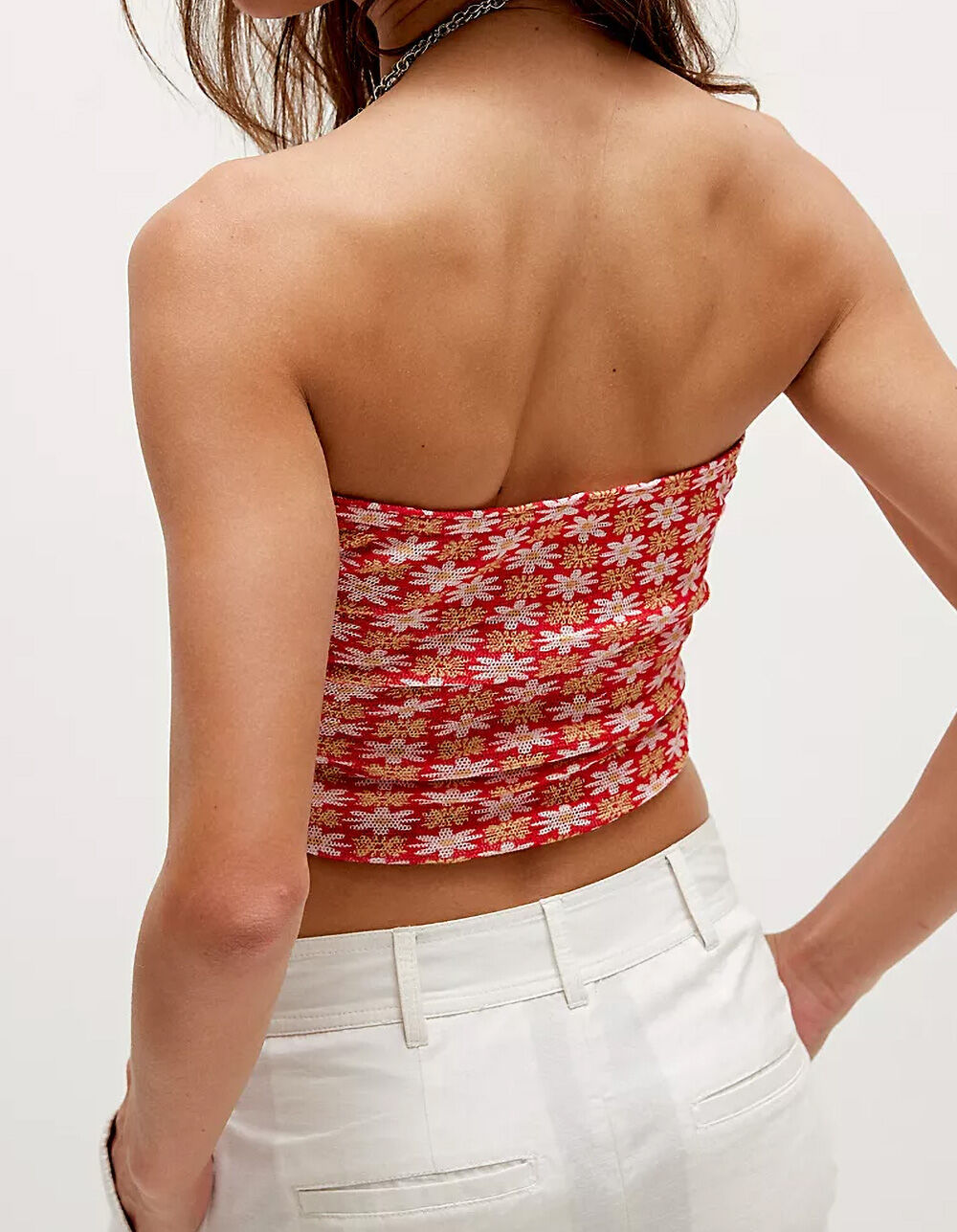 FREE PEOPLE Boulevard Womens Printed Tube Top - RED COMBO - L | Tillys