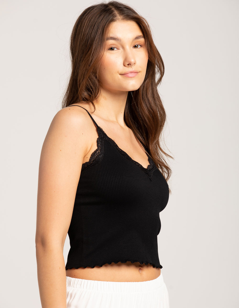 TILLYS Lace Trim Womens Cami image number 1