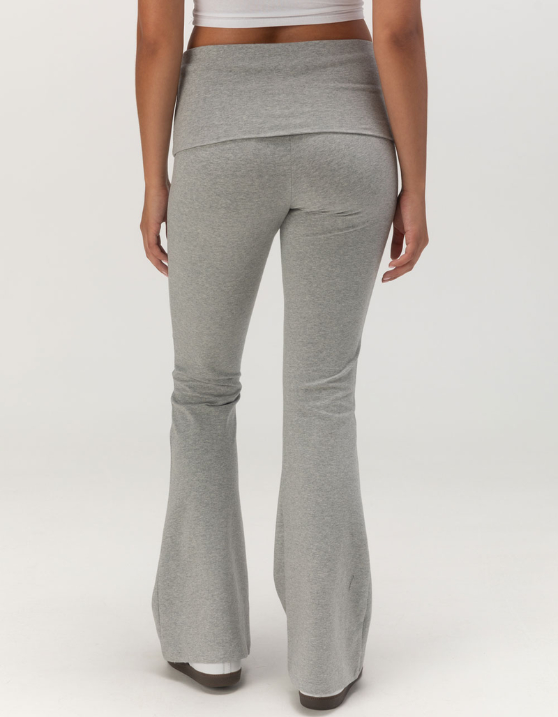 TILLYS Fold Over Flare Womens Leggings HEATHER GRAY Tillys