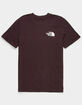 THE NORTH FACE Box NSE Mens Burgundy T-Shirt image number 2
