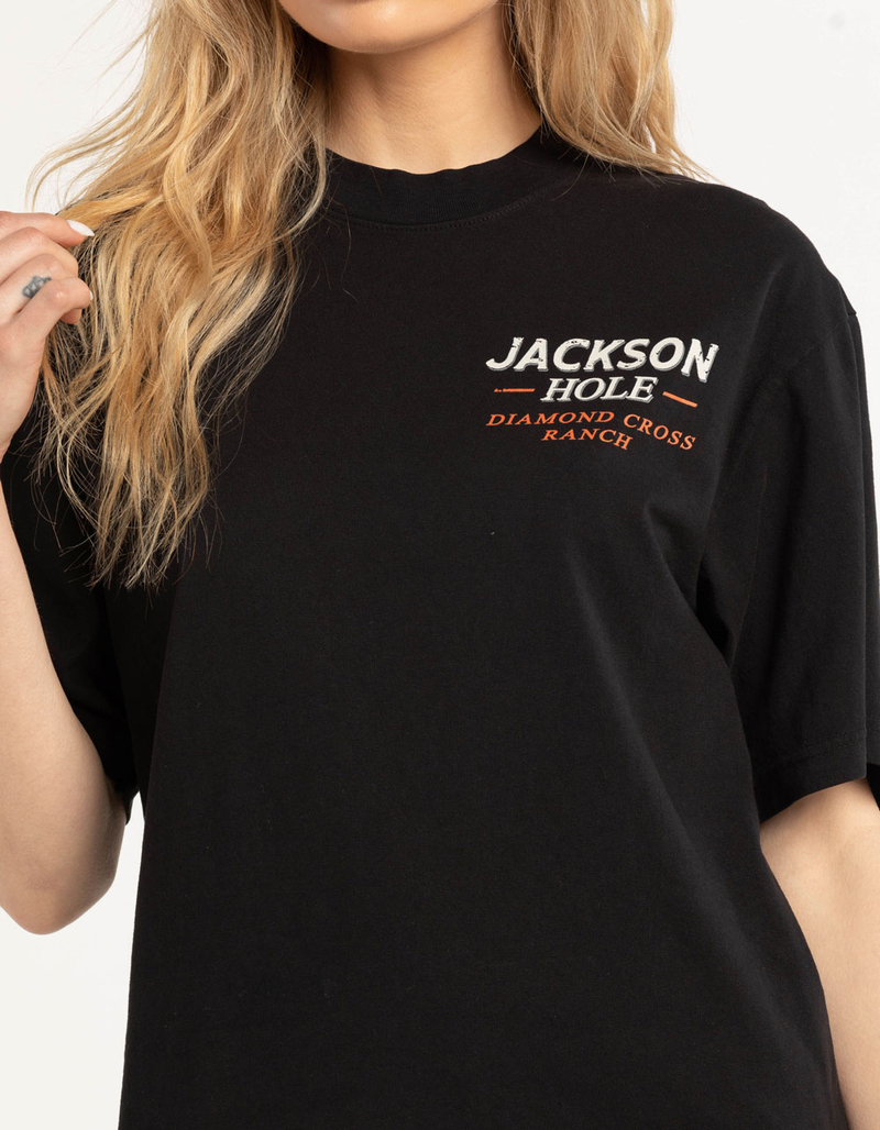 DIAMOND CROSS RANCH Gone Fishin Womens Oversized Tee image number 2