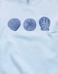 SHELL Blue Beach Seashells Unisex Crewneck Sweatshirt image number 2
