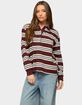 EDIKTED Renya Striped Rugby Shirt image number 1