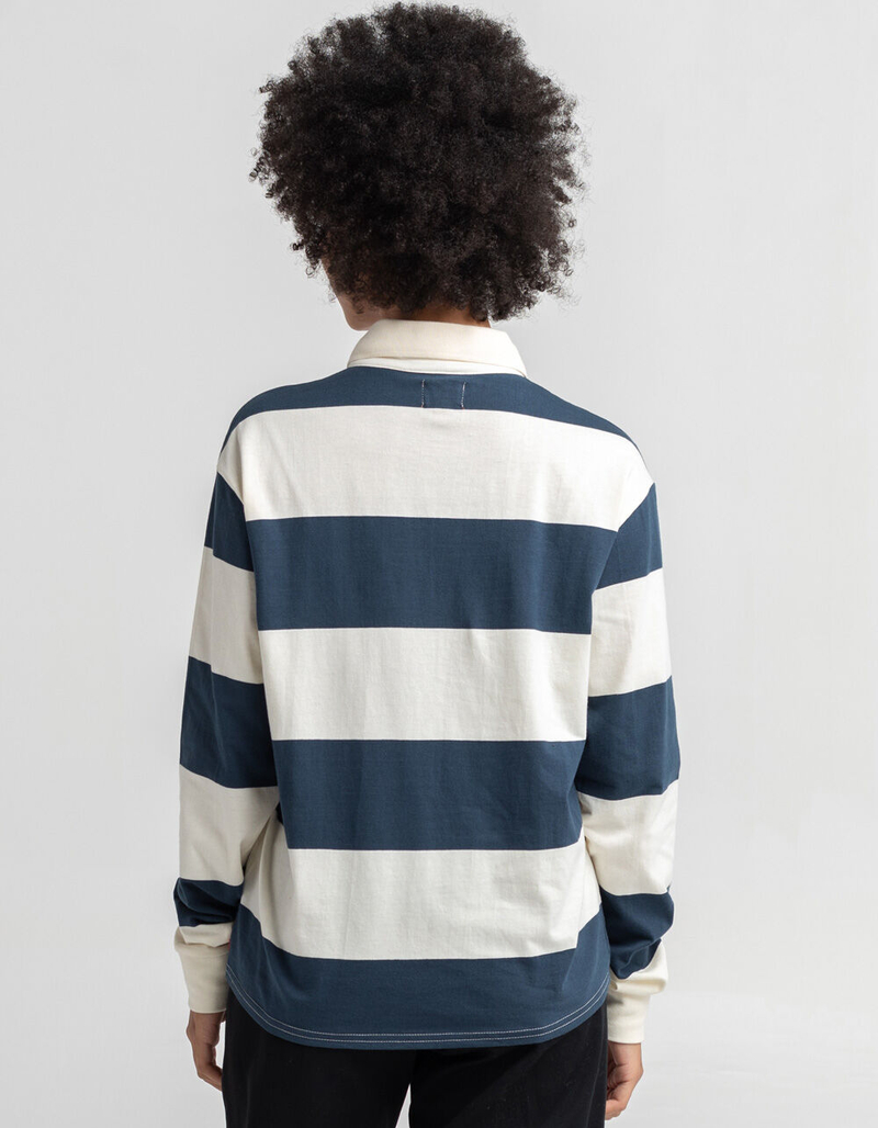 DICKIES Womens Stripe Polo Shirt image number 2