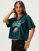 PHILADELPHIA EAGLES Fight Song Womens Crop Mesh Jersey image number 3