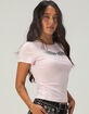 FULL TILT Rhinestone Wing Womens Baby Tee image number 3