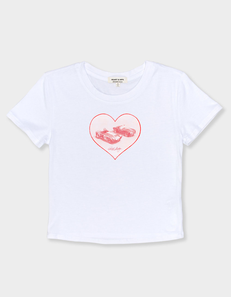SHELBY COBRA Heart Womens Baby Tee image number 1
