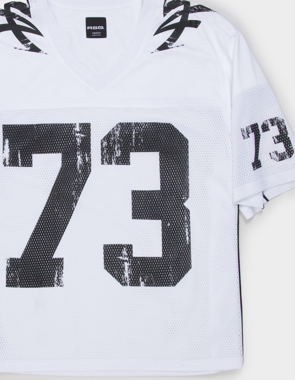 RSQ Mens Mesh Football Jersey - WHITE - XS | Tillys