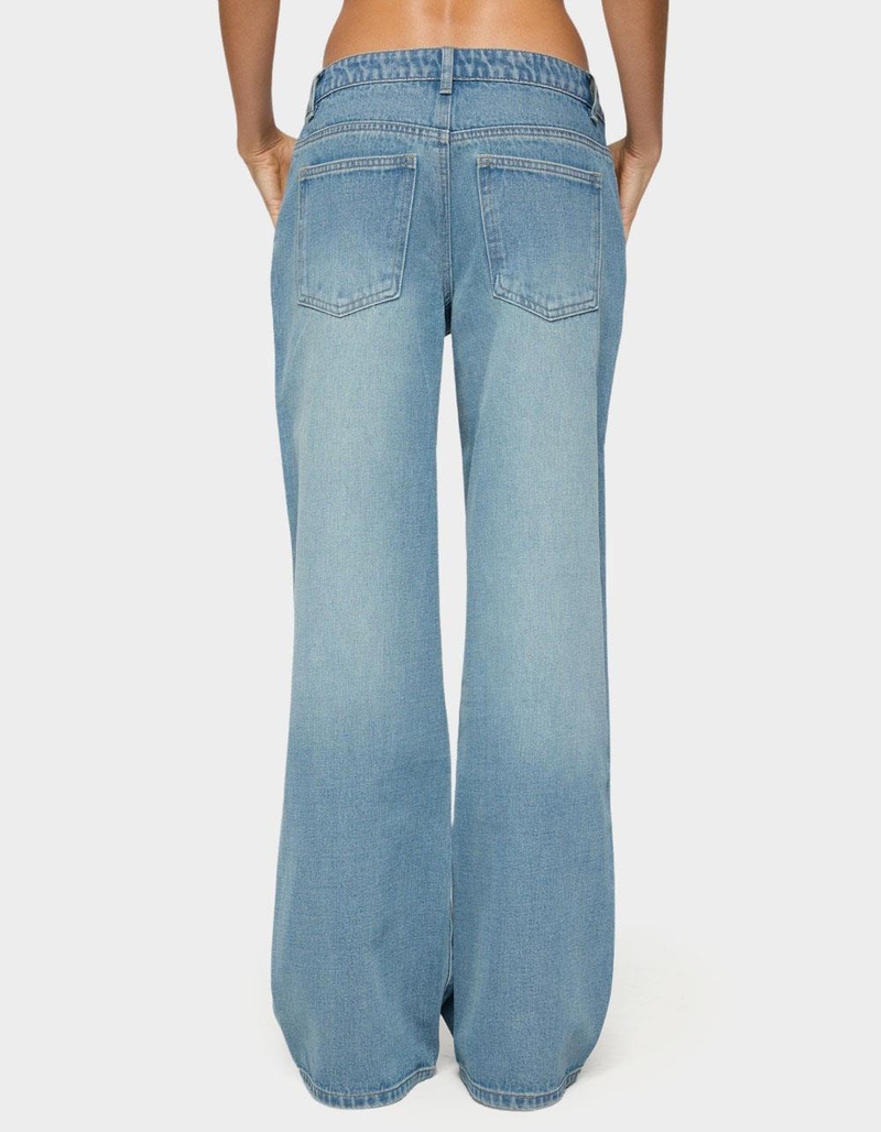 EDIKTED Raelynn Washed Low Rise Jeans image number 2