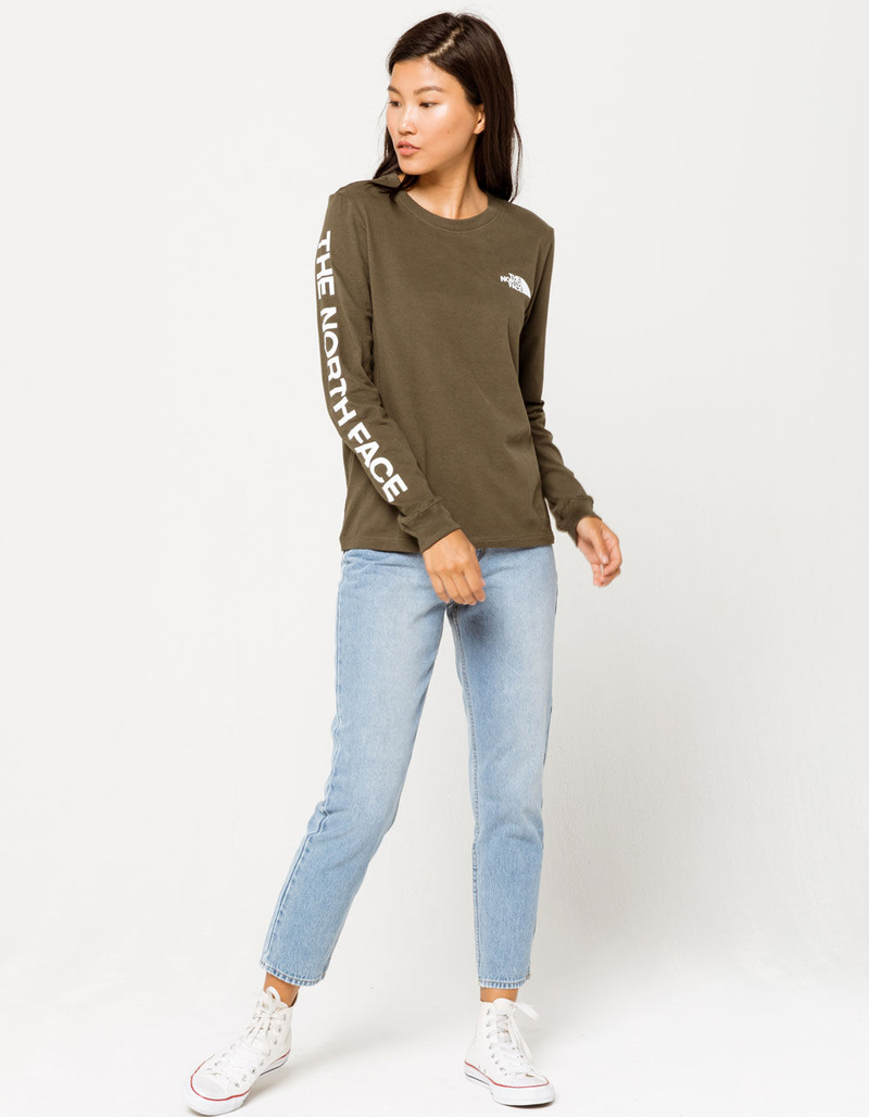 THE NORTH FACE Brand Proud Olive Womens Tee image number 3