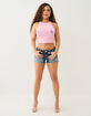 TRUE RELIGION Ribbed Buddha Logo Womens Tank Top image number 4