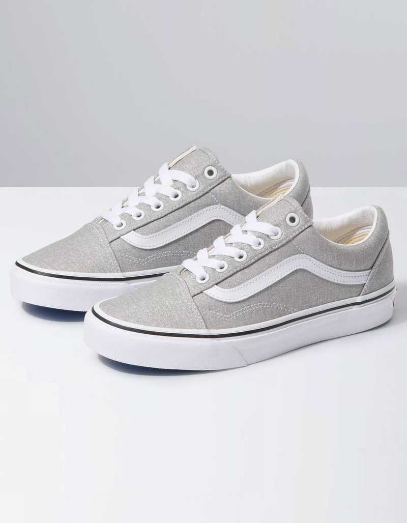 VANS Old Skool Womens Silver Shoes image number 0