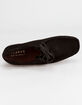 CLARKS Wallabee Mens Black Suede Shoes image number 3