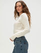 MADDEN GIRL Embroidered Womens Sweater image number 3