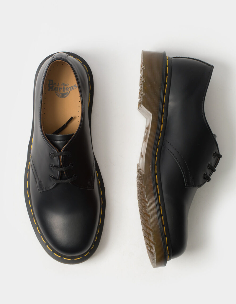 DR. MARTENS 1461 Smooth Leather Mens Oxford Shoes - BLACK