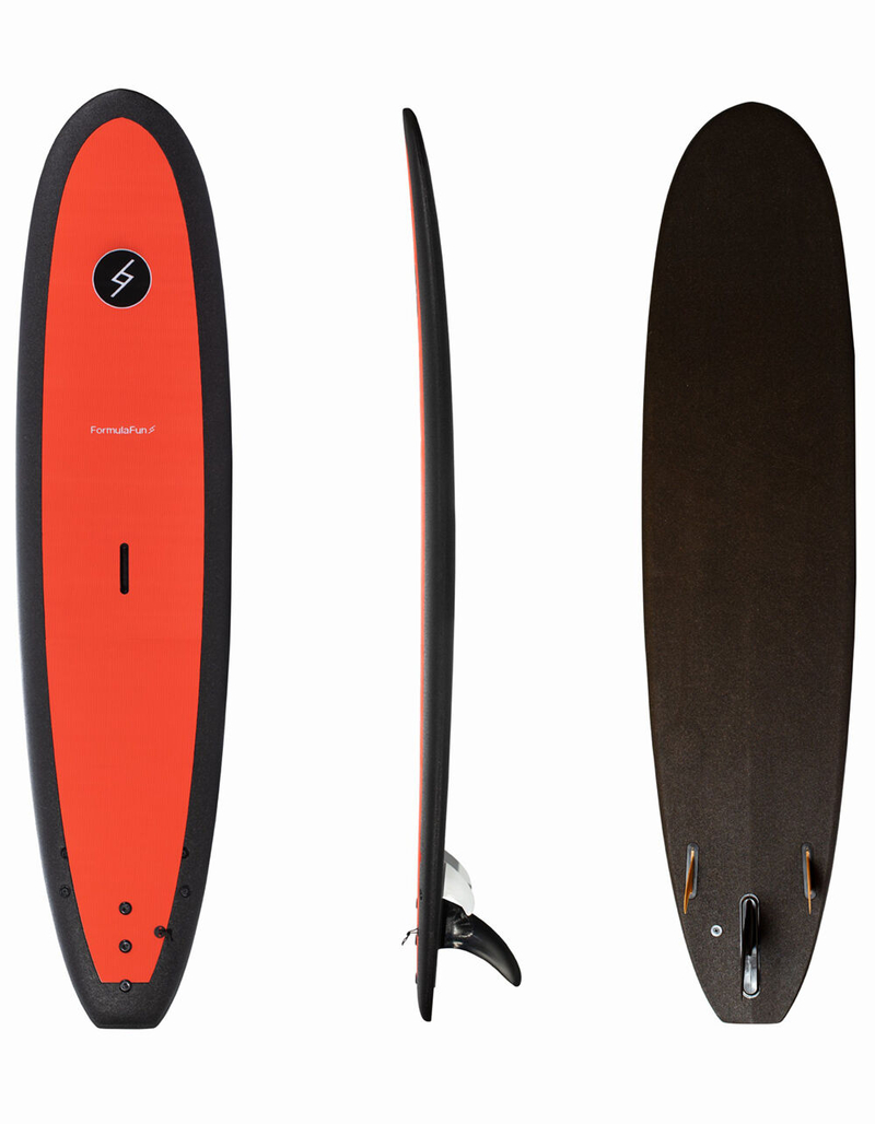 FORMULA FUN 7'10" Rojo Rocket Longboard Surfboard image number 1