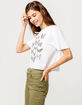 FULL TILT Butterfly Grid Womens Crop Tee image number 2