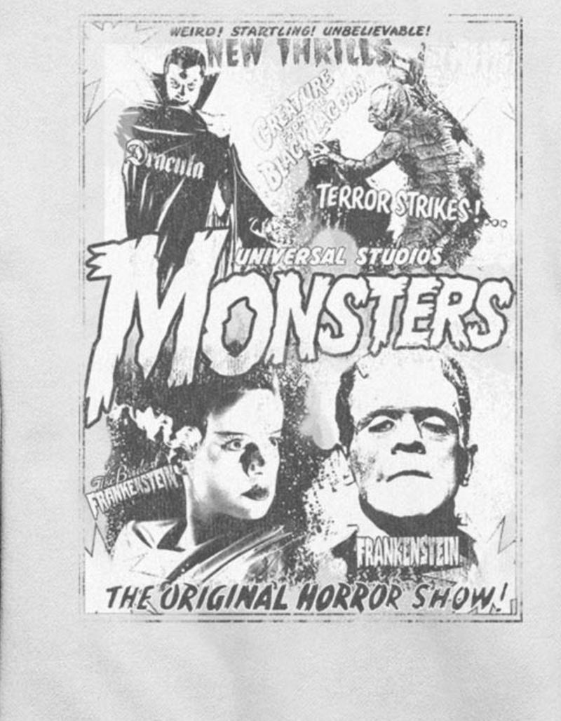 UNIVERSAL MONSTERS Vintage Horror Unisex Crewneck Sweatshirt image number 1