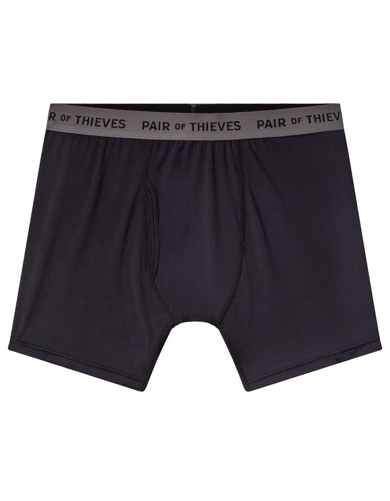 PAIR OF THIEVES Superfit Mens 2 Pack Boxer Briefs BLK/DK GRY L Tillys
