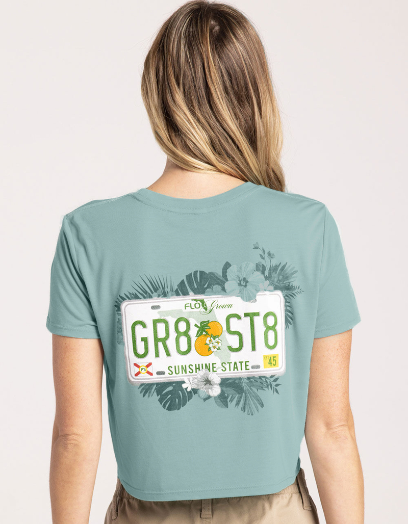 FLO GROWN GR8 ST8 Womens Crop Tee image number 0