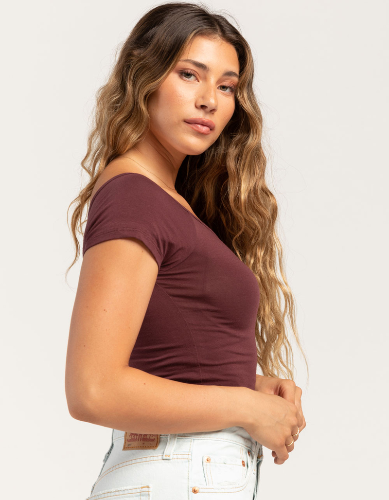 TILLYS Off The Shoulder Womens Tee image number 2