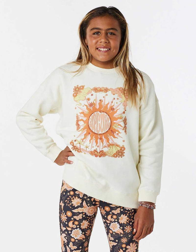 RIP CURL Sun Catcher Girls Crewneck Sweatshirt image number 0