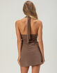 FULL TILT Womens Embroidered Halter Dress image number 4