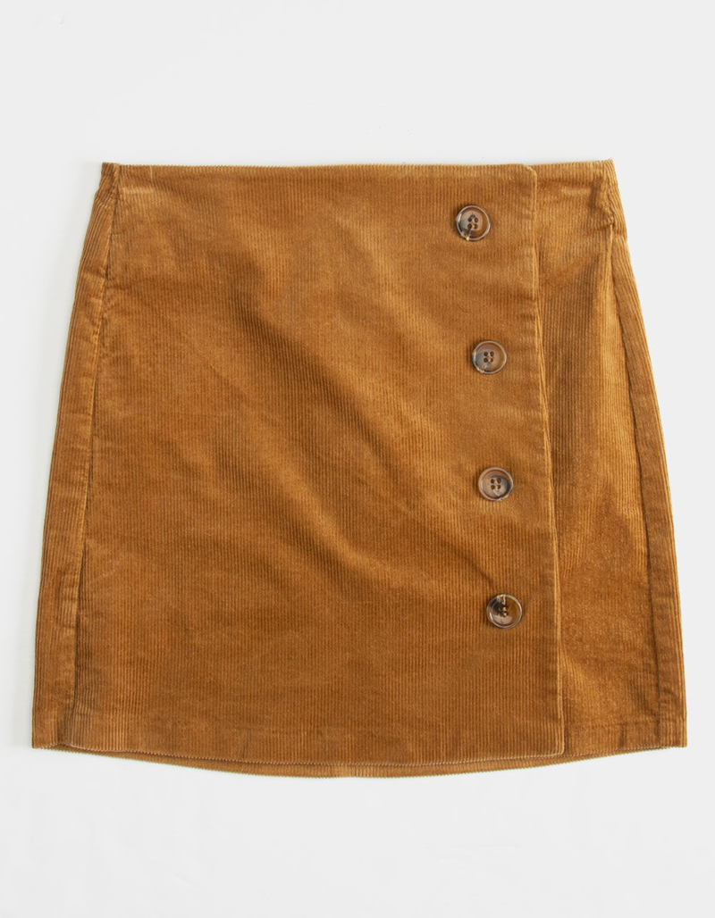 REWASH Corduroy Button Front Girls Skirt image number 0