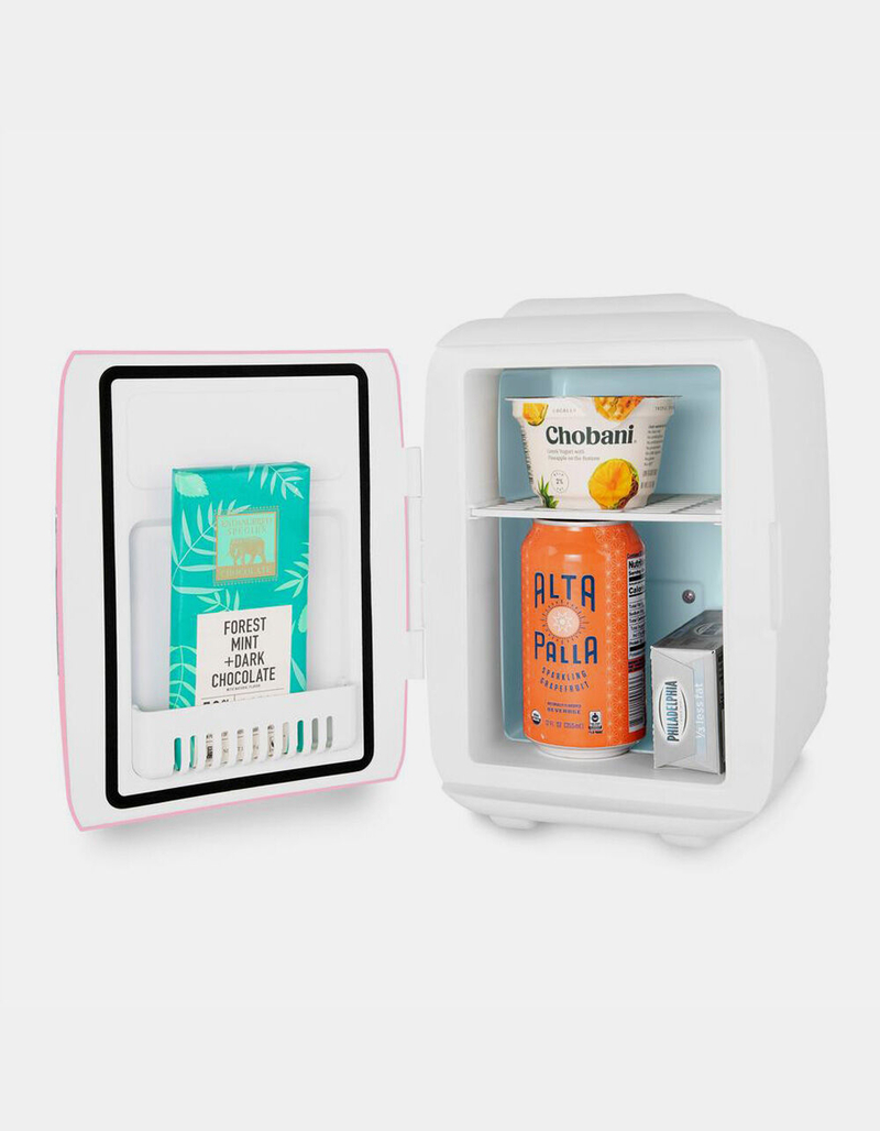 COOLULI Classic 4 Liter Small Pink Mini Fridge image number 1