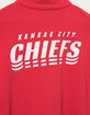 JUNK FOOD Kansas City Chiefs Mock 1/4 Button Up Sweatshirt image number 3