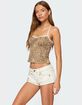 EDIKTED Gal Leopard Print Tank Top image number 5