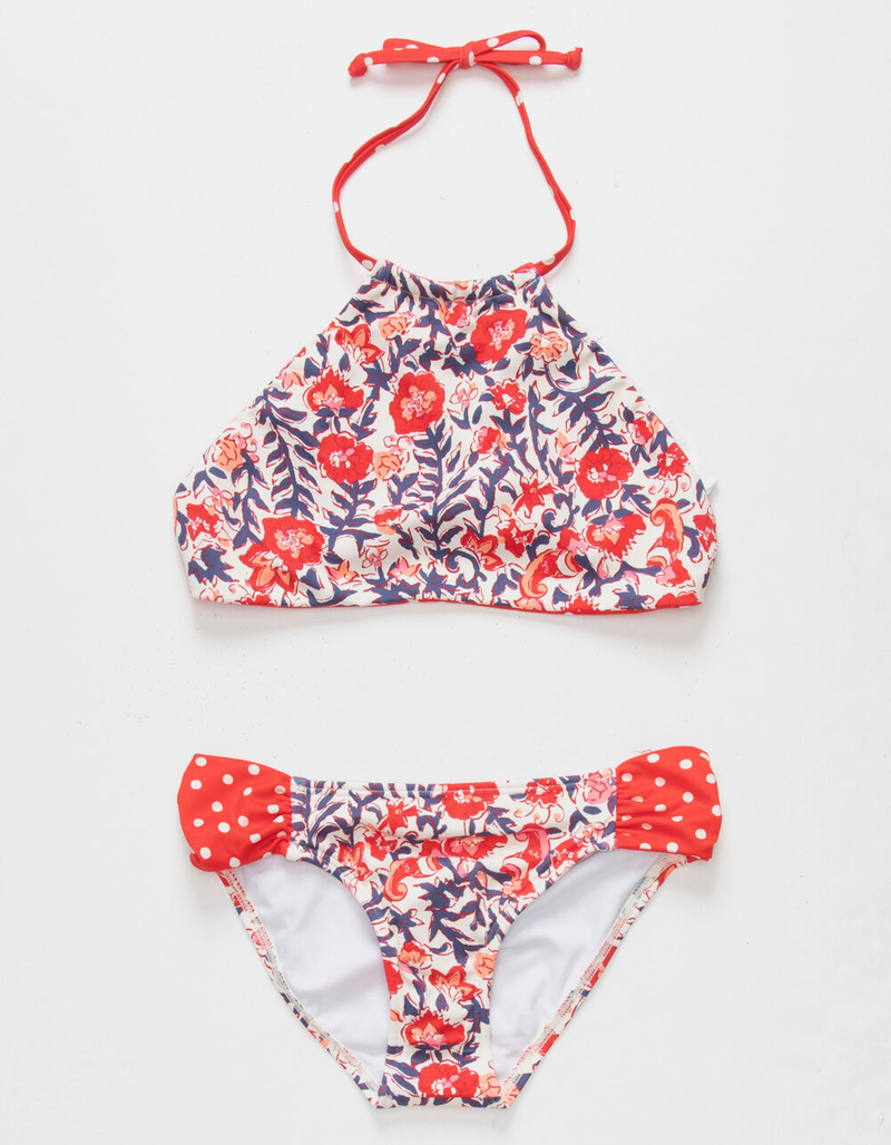 BILLABONG Free Babe High Neck Girls Reversible Bikini Set image number 0