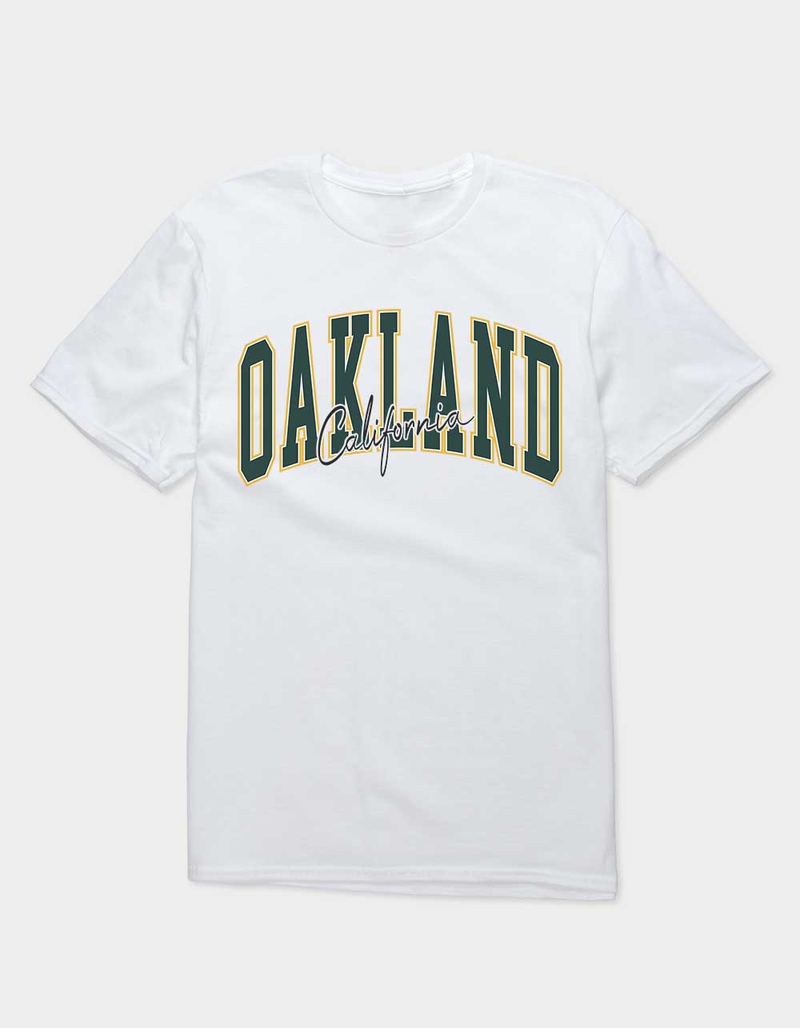 OAKLAND California Script Unisex Tee image number 0
