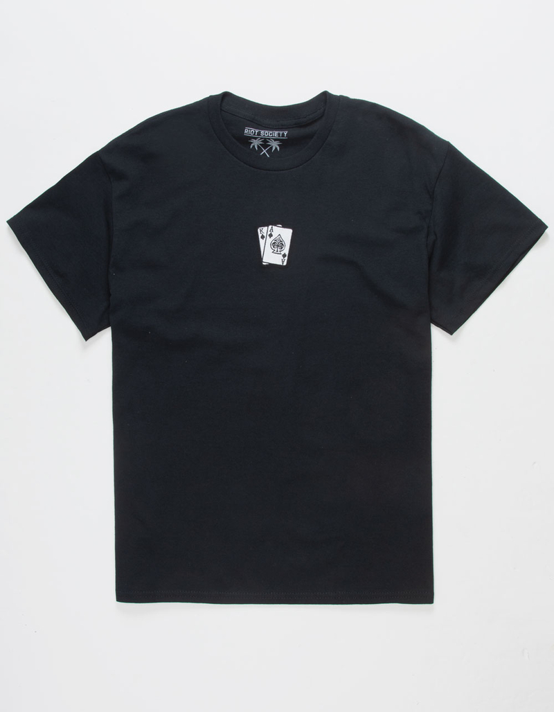 RIOT SOCIETY Cards Mens Embroidered Tee image number 0