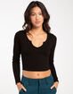BOZZOLO Notch Womens Long Sleeve Tee image number 1