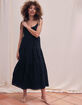 WEST OF MELROSE Tie Strap Tier Womens Midi Dress image number 1
