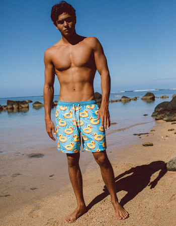 NEFF Palm Floatie Mens Swim Trunks Primary Image