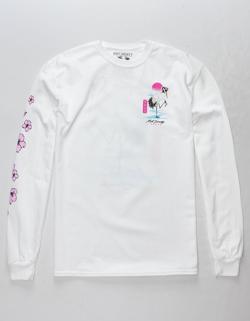 RIOT SOCIETY So Crane Cray Mens T-Shirt image number 2