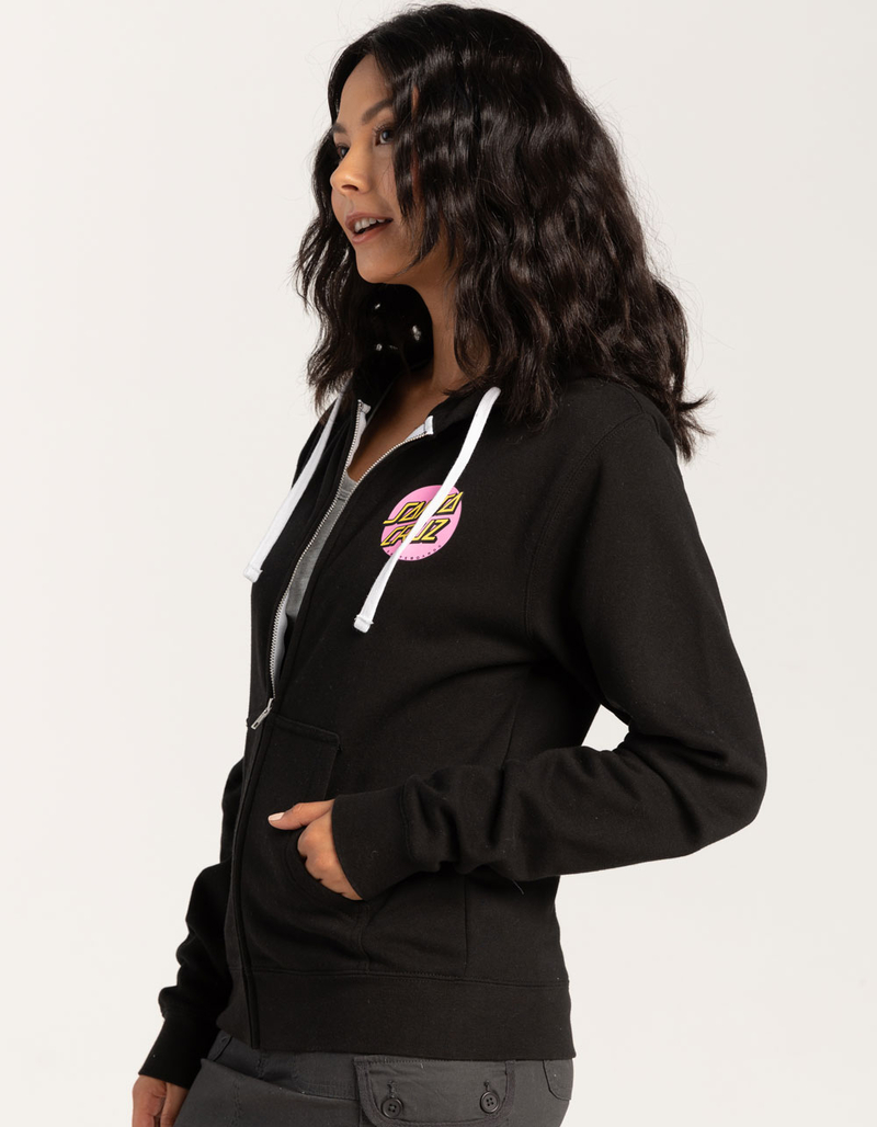 SANTA CRUZ Other Dot Womens Zip-Up Hoodie image number 3