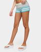 EDIKTED Saphi Striped Foldover Knit Shorts image number 2