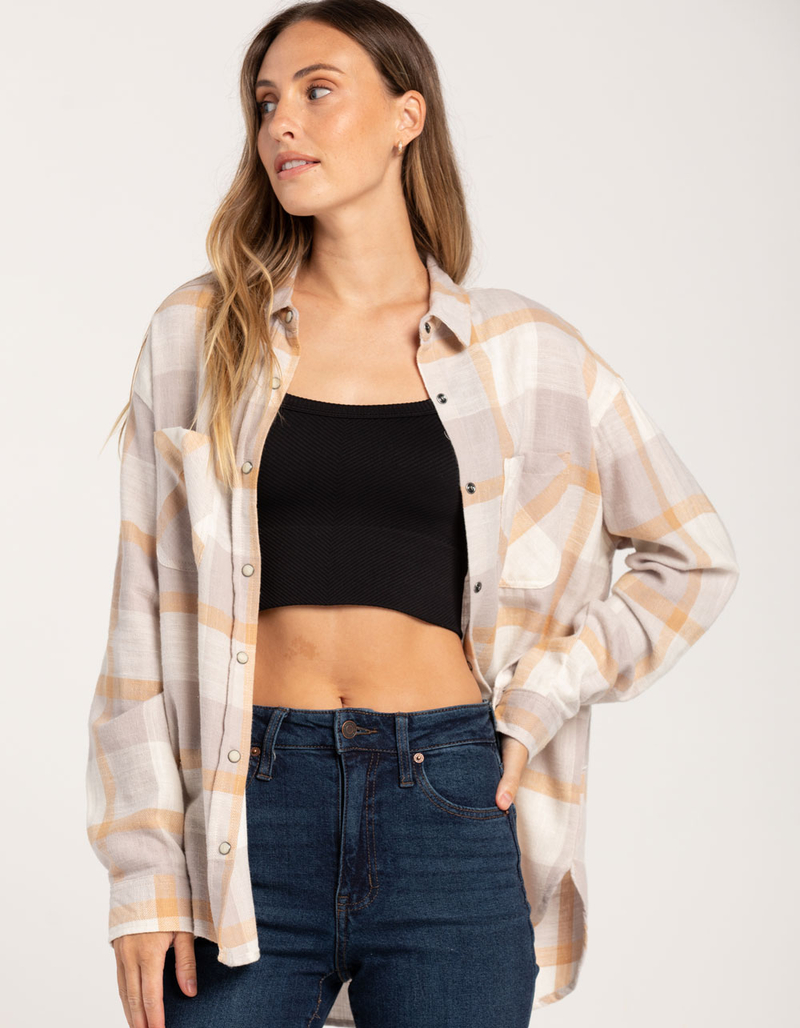 RSQ Womens Plaid Flannel image number 0