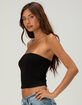 HEART & HIPS Womens Tube Top image number 3