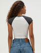 ROXY Feel The Sunshine Womens Raglan Baby Tee image number 4