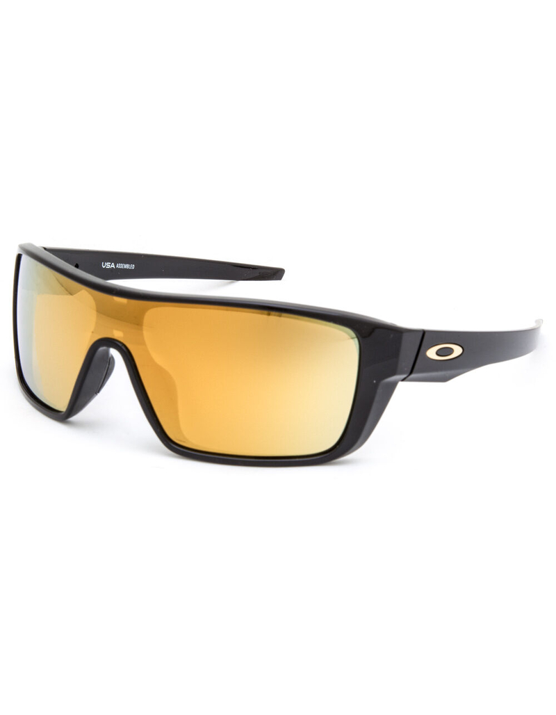 OAKLEY Straightback Polished Black & 24K Iridium Sunglasses image number 0