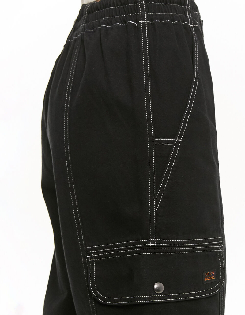 BDG Urban Outfitters Blaine Cargo Womens Black Skate Jeans image number 4