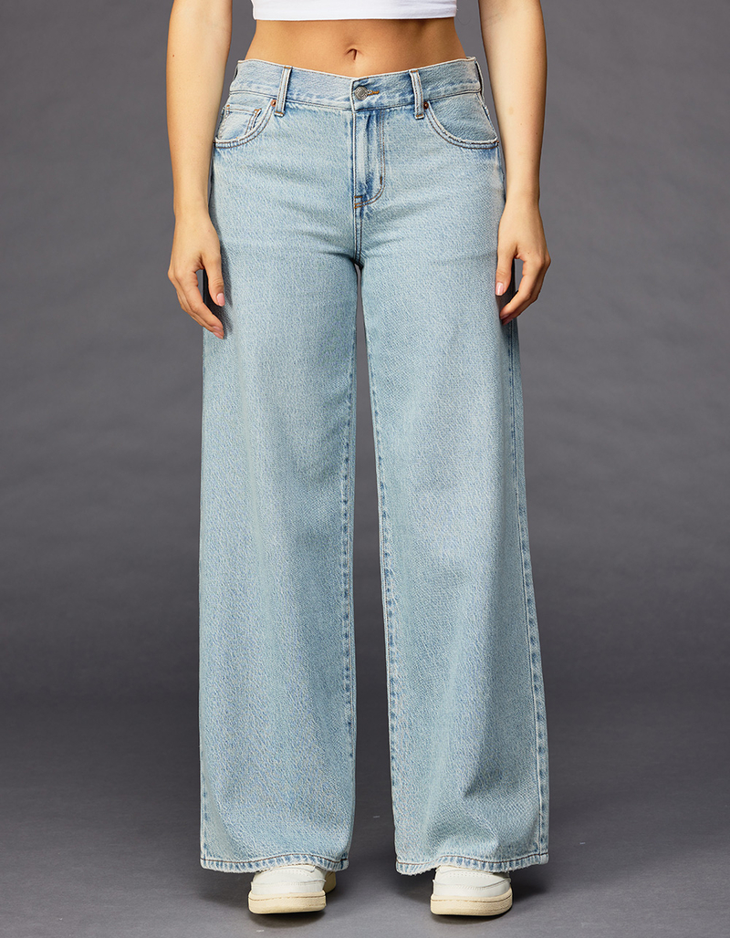 RSQ Womens Mid Rise Wide Leg Jeans image number 1