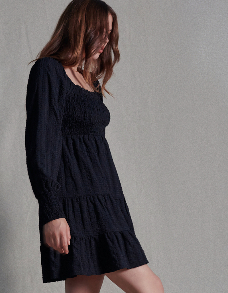 WEST OF MELROSE Textured Babydoll Dress image number 1