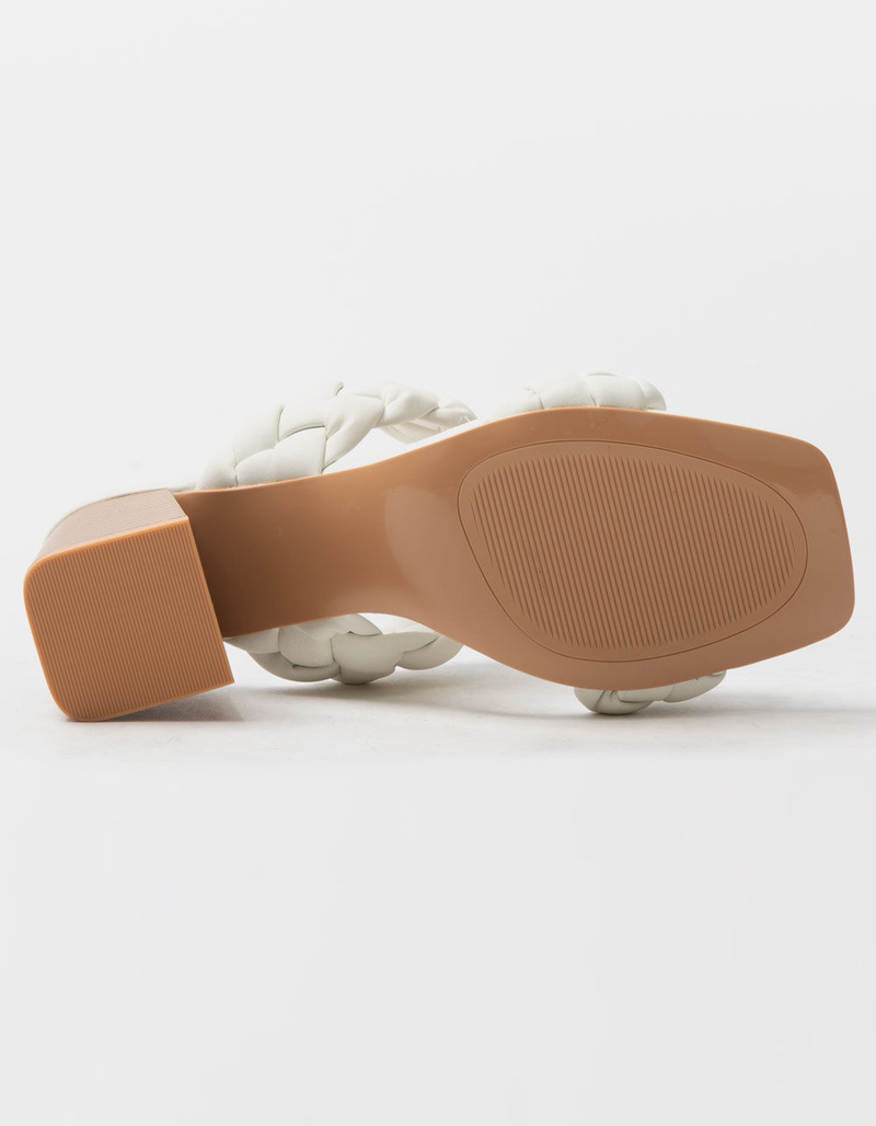 SODA Braided Womens Block Heels image number 2