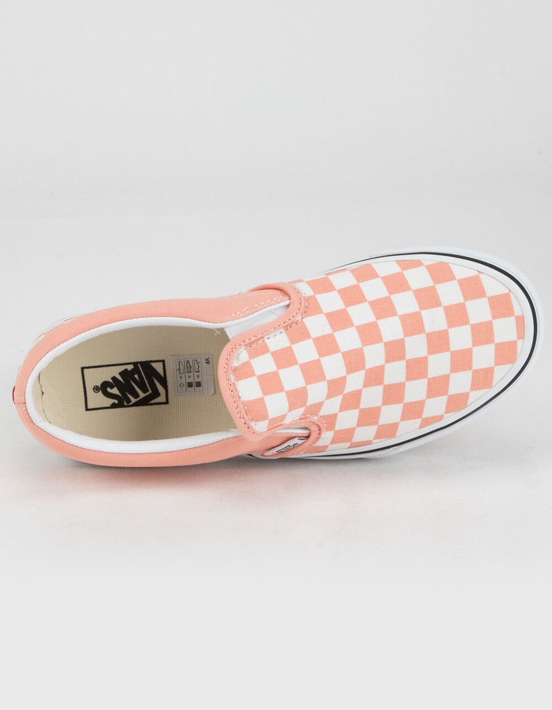 VANS Checkerboard Classic Slip-On Juniors Shoes image number 2